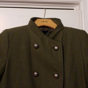 Mossimo Olive Wool Blend Coat